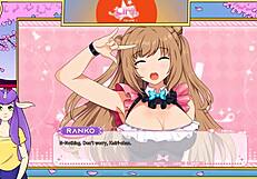 Idol in costume engages in lesbian hentai scenes