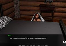 boldly enters bathroom with cock in hentai anime, leaving door open