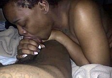 Milf Wife Gives Sloppy Blowjob To Big Black Cock.