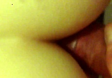 In a cozy homemade setup, a brunette amateur eagerly takes on a massive cock with intense anal action, her tight ass gripping every thrust.