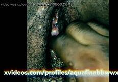 ebony bbw enjoys wet and creamy treats with juicy pussy