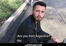 Feeling raw with Brazilian guy paid for gay POV fuck