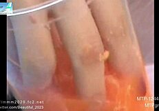 nko-2-3 nail manicure with artificial nails and hand fingers