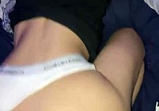 Can this skinny tattooed petite 18+ babe ride a huge cock so eagerly?