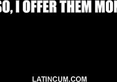 Latino twink sucks and fucks straight guy for cash in POV