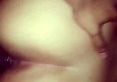 what a delicious ass my girlfriend has bent over in doggystyle for creampie and squirting