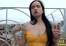 young guy tries step sister's sweet pussy