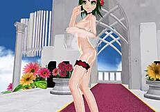 Watch Gumi's nude dance in 3D hentai