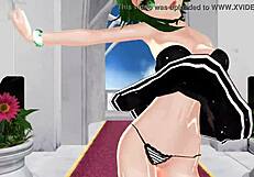 Watch Gumi's nude dance in 3D hentai