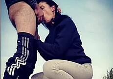 Give me a blowjob and doggy on the road