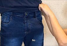 Married wife gives blowbang to client with bukkake