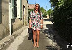 mila the stunning brunette explores wild new threesome adventures