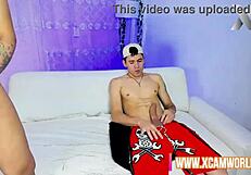 greedy indian teen 18+ bitch craves cock in deep double blowjob orgy