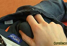 Twink Feels Ecstasy Pulling Foreskin Solo