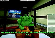 A Hot Night with Goblin Girl in Roblox RP