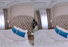 Virtual taboo unfolds as cute rainbow reaches climax in pov scene.