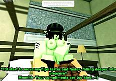 A Hot Night with Goblin Girl in Roblox RP