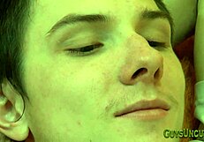 Twink Feels Ecstasy Pulling Foreskin Solo