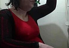 bisexual crossdressing gay mark wright swallows piss on holiday