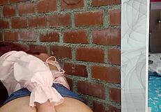 Intense Latina MILF Squirts Cum on Big Ass During Hardcore Fucking