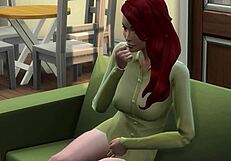 Is This Girl Masturbating Around the House?