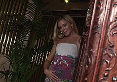 Blonde Slut Lena Fingers Her Pussy to Orgasm