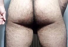 Walking naked with a hard cock and cumming hands-free, wow!