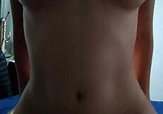 Senhorita v's spectacular ride highlights her natural tits and cock