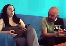 Amateur couple enjoys horny homemade sex on the sofa, featuring cock in cunt and ass play