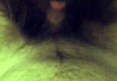 Blindfolded girlfriend gives blowjob to old friend