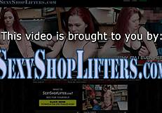 delinquent teen shoplifter caught and railed in the store by maledom