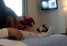 She eagerly sucks on a hard, thick cock in this intense scene.