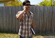 Stephani Moretti Gets Ball Licking Blowjob and Floor Fucking with Piercings