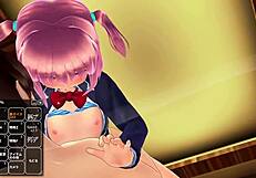 I love squeezing cum from her cock