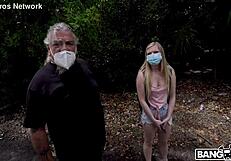 His Blonde Girl Rides Interracial Cock For Shaved Pussy Creampie