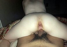 She says, Watch me bounce on this rough bareback cock for a creampie.