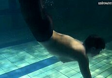 Lozhkova Teases in See-Through Shorts by the Pool