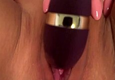 my pussy cumming from vibrator close up