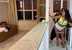 hey, can you believe i fucked this hot client while her husband watched tv?