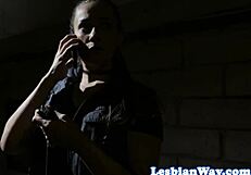 Lesbian milf eagerly licks teen 18+ pussy in intimate oral session