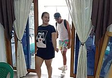 I fucked my best friend's stepsister and came on her tits.