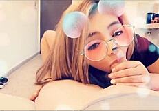 Blonde Latina Sucks Cock To Make It Hard.