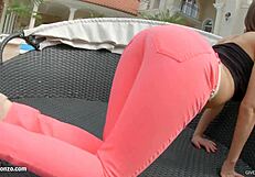 tina hot from givemepink casually plays with her wet pussy using big toys. she reaches orgasm.