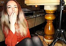 Wife Smokes A Cigarette