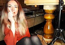 Wife Smokes A Cigarette