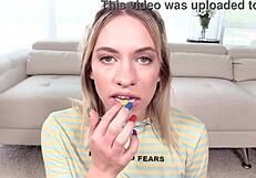 ख्लोए कपरी का POV एनल, डीपथ्रोट और फेसफक, कम निगलते हुए