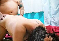 mexican prostitute gets started by mature man in homemade scene