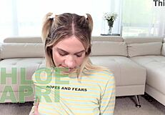 ख्लोए कपरी का POV एनल, डीपथ्रोट और फेसफक, कम निगलते हुए