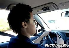 Ebony Teen Rides Instructor