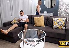 Russian Teen 18+ Shaved Sex with Stepbro